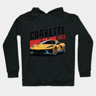 Chevrolet Corvette C8 Vintage Car Hoodie